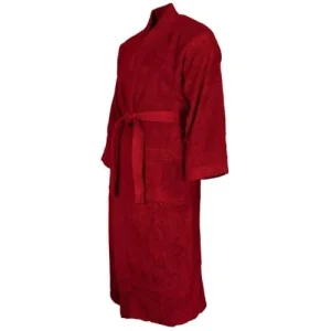 Livraison rapide Sensei Maison Peignoir Col Kimono Rubis M 10