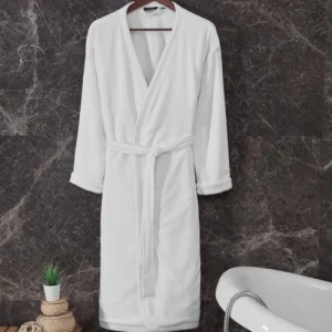 Sensei Maison Peignoir Kimono Doublé Blanc M a Prix Discount 16