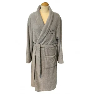 Montéléone Peignoir Unisexe En Coton Marron XL soldes magasin 12